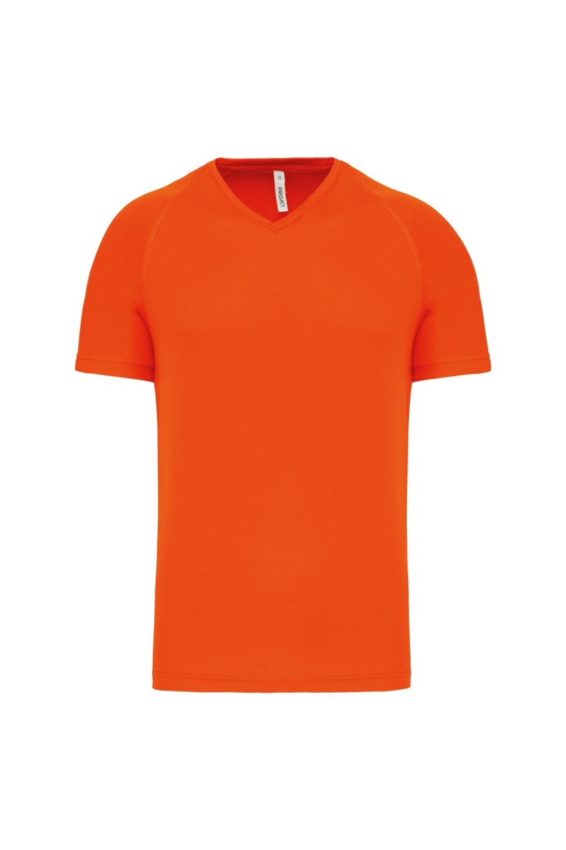 TRICOU SPORT CU MÂNECĂ SCURTĂ ȘI GÂT ÎN V PENTRU BĂRBAȚI