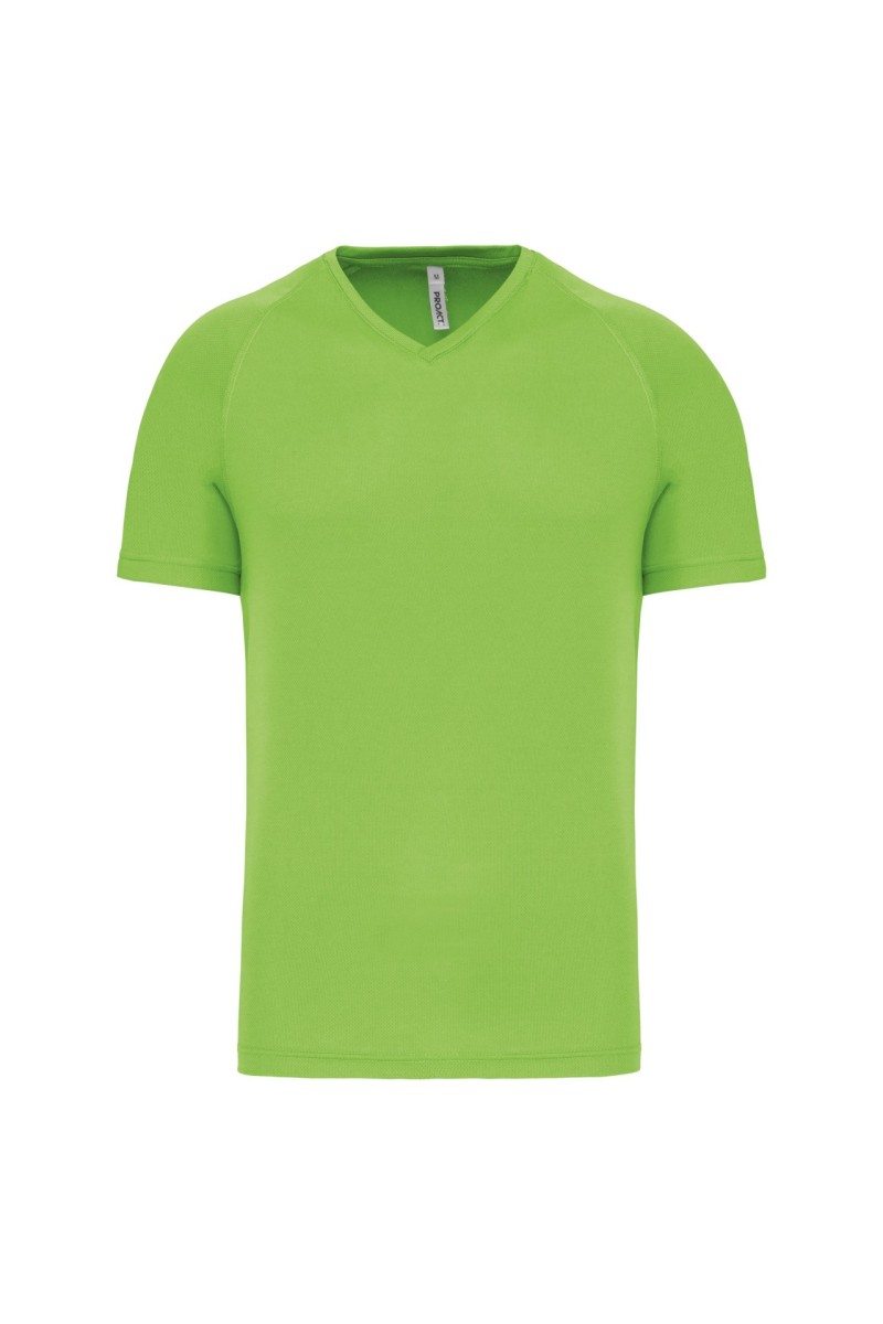 TRICOU SPORT CU MÂNECĂ SCURTĂ ȘI GÂT ÎN V PENTRU BĂRBAȚI