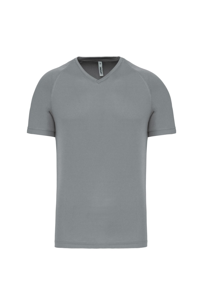 TRICOU SPORT CU MÂNECĂ SCURTĂ ȘI GÂT ÎN V PENTRU BĂRBAȚI