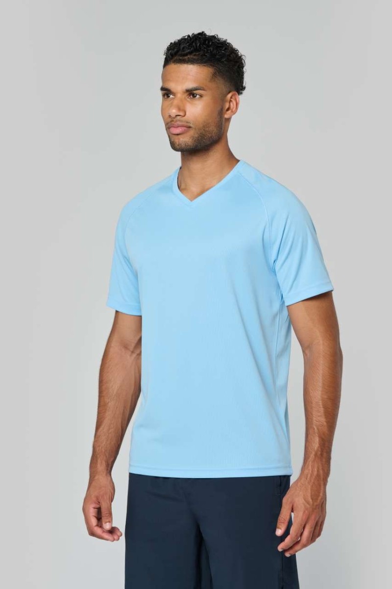 MEN’S V-NECK SHORT-SLEEVED SPORTS T-SHIRT