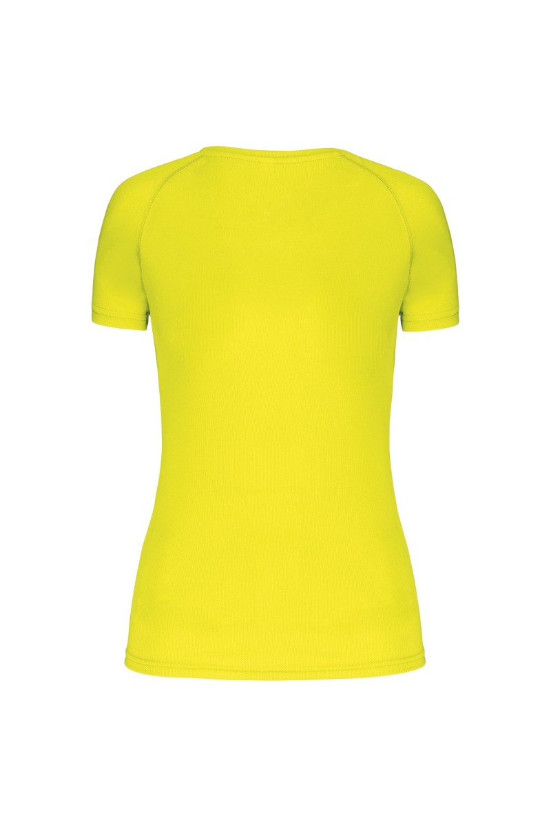 TRICOU SPORT CU MÂNECĂ SCURTĂ ȘI GÂT ÎN V PENTRU FEMEI