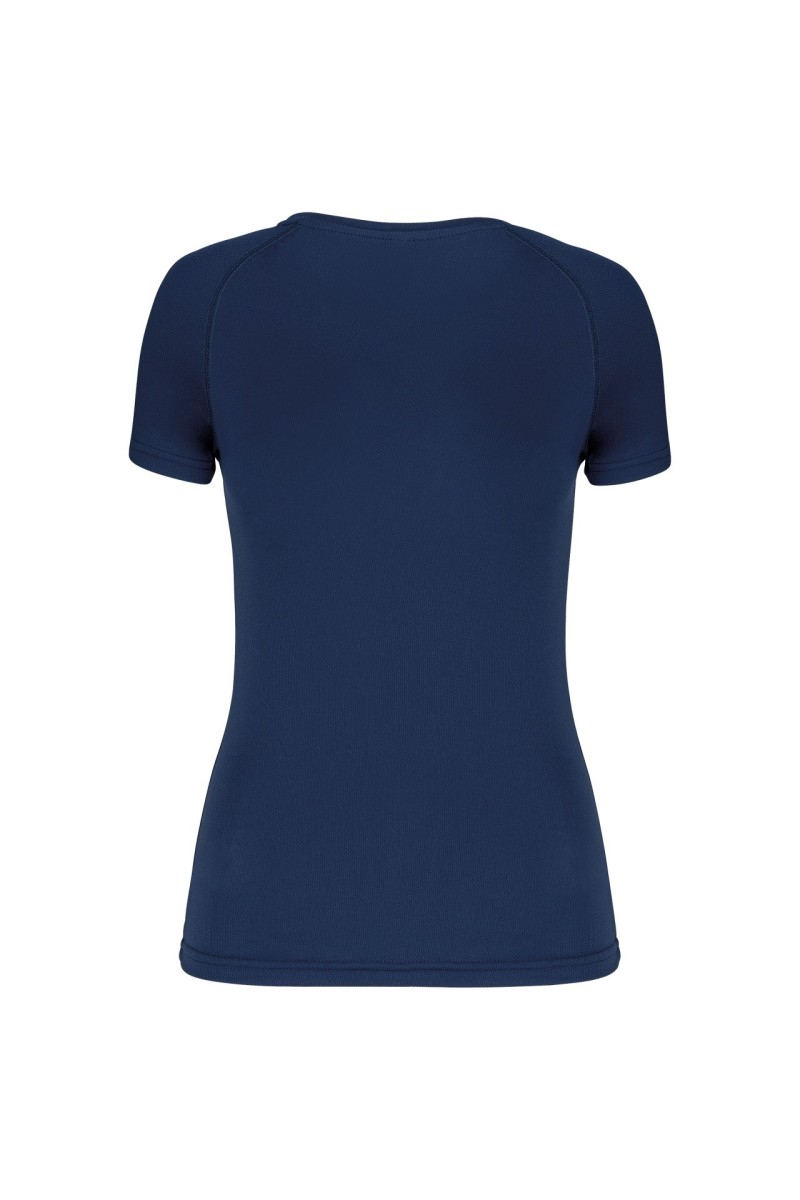 TRICOU SPORT CU MÂNECĂ SCURTĂ ȘI GÂT ÎN V PENTRU FEMEI