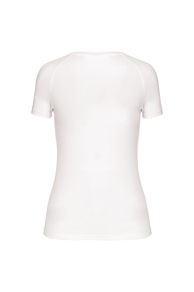 TRICOU SPORT CU MÂNECĂ SCURTĂ ȘI GÂT ÎN V PENTRU FEMEI