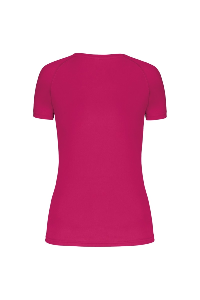 TRICOU SPORT CU MÂNECĂ SCURTĂ ȘI GÂT ÎN V PENTRU FEMEI