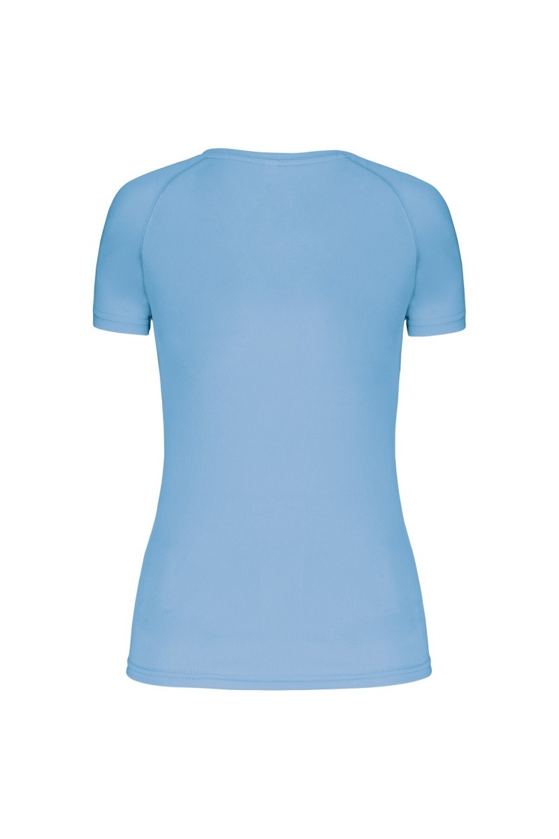 TRICOU SPORT CU MÂNECĂ SCURTĂ ȘI GÂT ÎN V PENTRU FEMEI