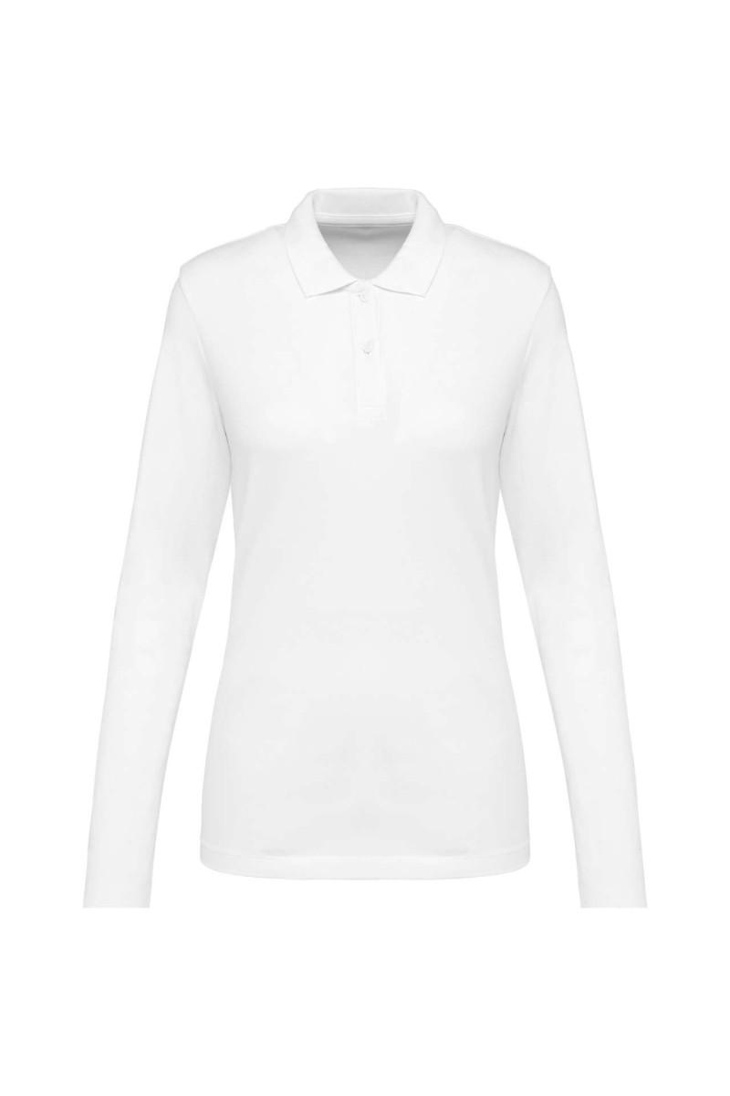 LADIES' LONG-SLEEVED SUPIMA® POLO SHIRT