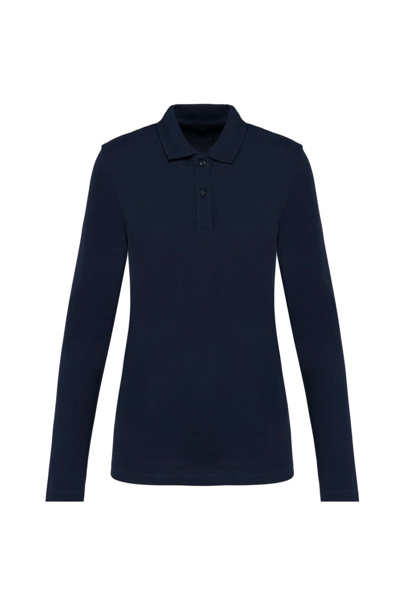 LADIES' LONG-SLEEVED SUPIMA® POLO SHIRT