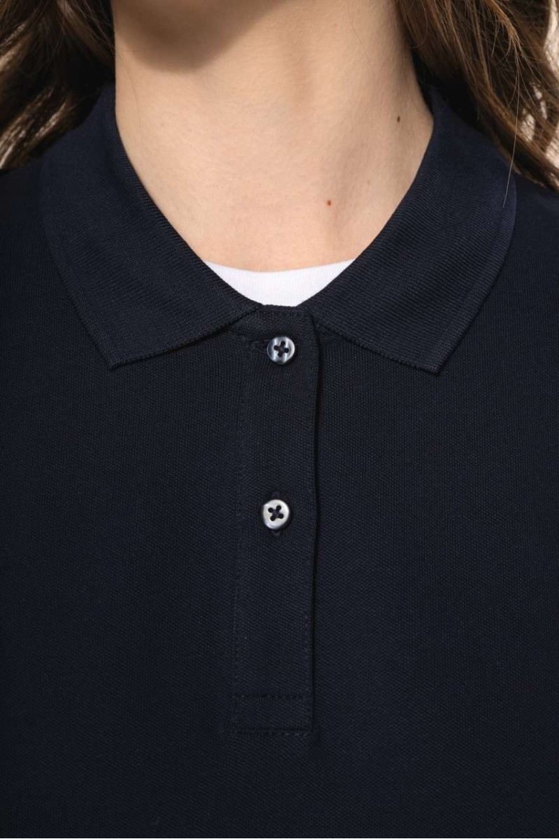 LADIES' LONG-SLEEVED SUPIMA® POLO SHIRT