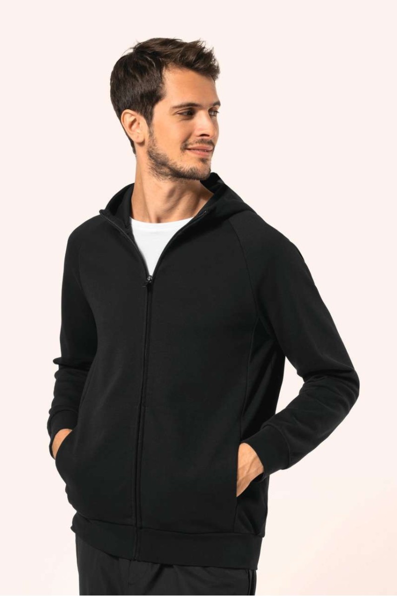 MEN'S ZIPPED HOODIE