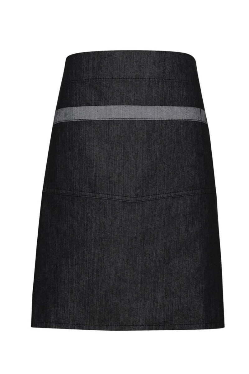 'DOMAIN' CONTRAST DENIM WAIST APRON