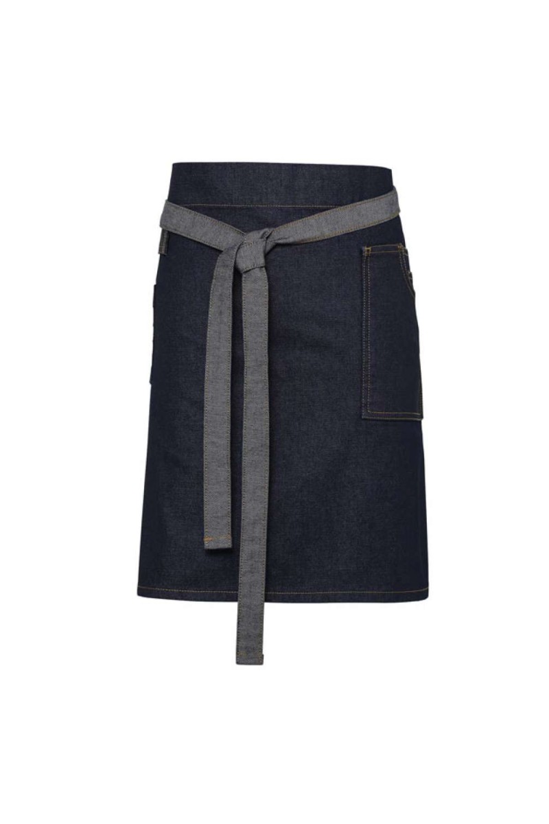 ȘORȚ DE TALIE DIN DENIM CU ASPECT CERAT "DIVISION