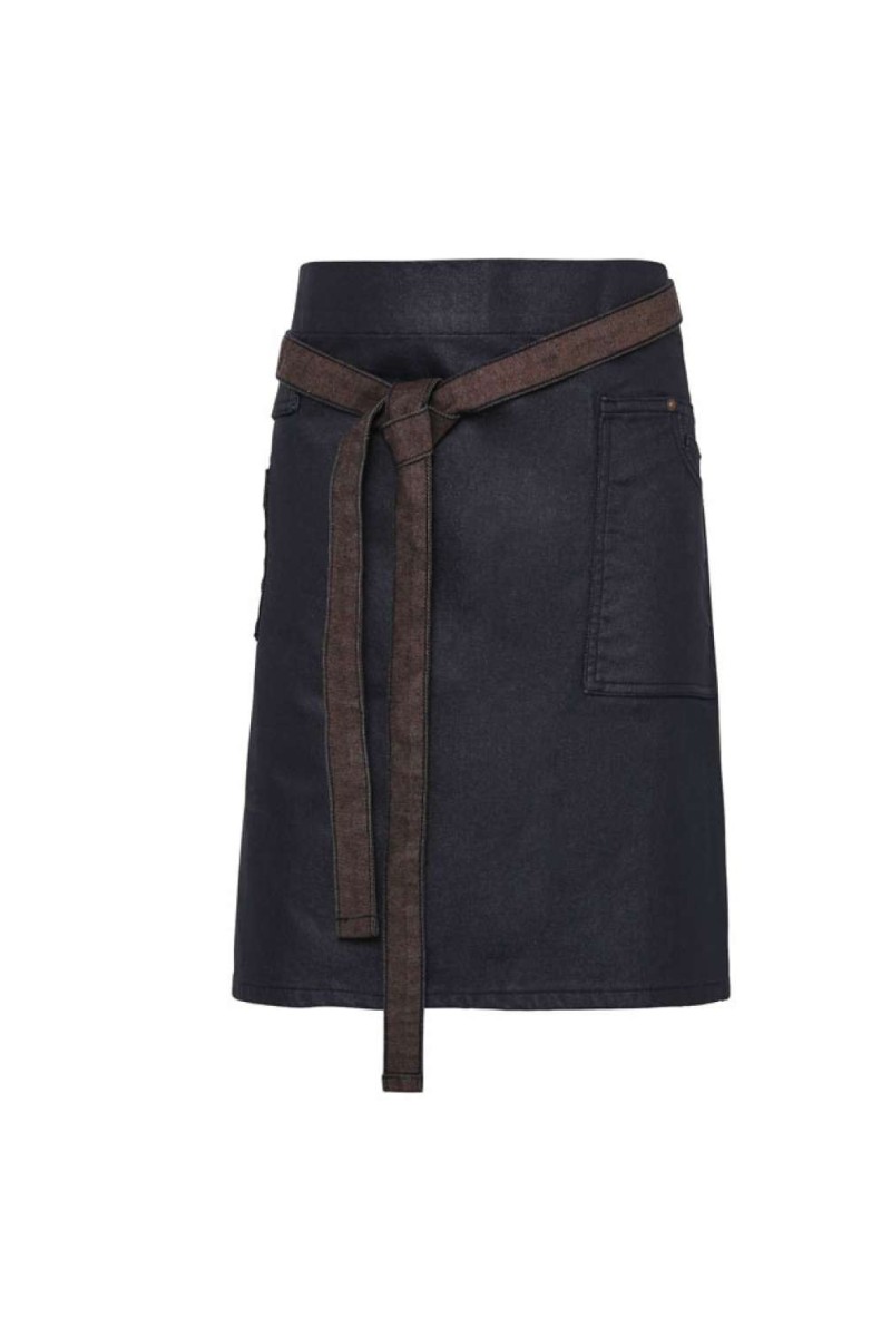 ȘORȚ DE TALIE DIN DENIM CU ASPECT CERAT "DIVISION