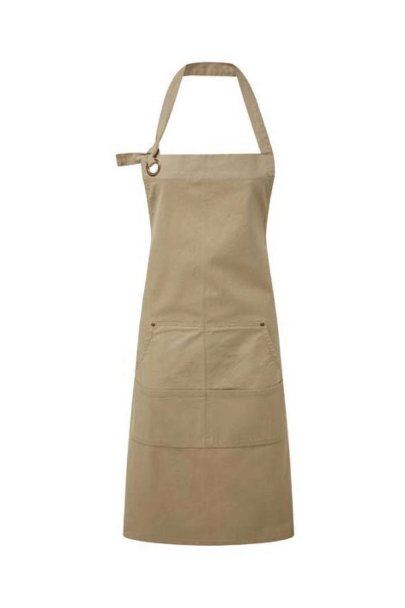 'CALIBRE' HEAVY COTTON CANVAS POCKET APRON