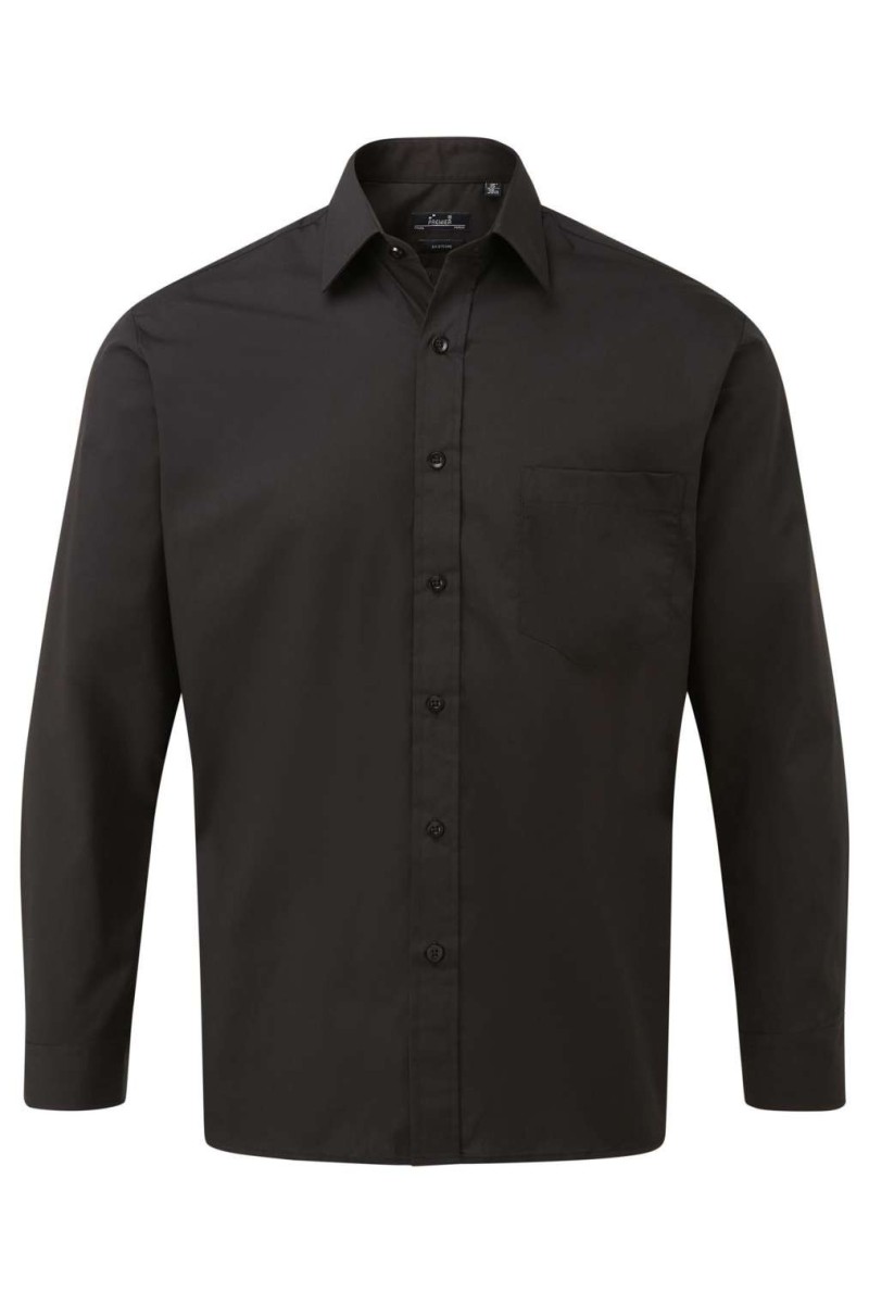 CĂMAȘĂ BĂRBĂTEASCĂ CU MÂNECĂ LUNGĂ DIN POPLIN