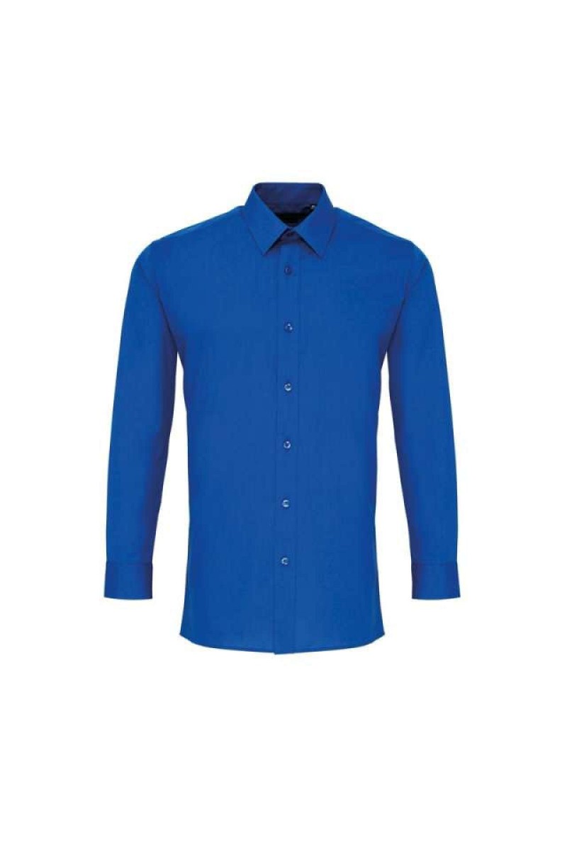 CĂMAȘĂ BĂRBĂTEASCĂ CU MÂNECĂ LUNGĂ DIN POPLIN