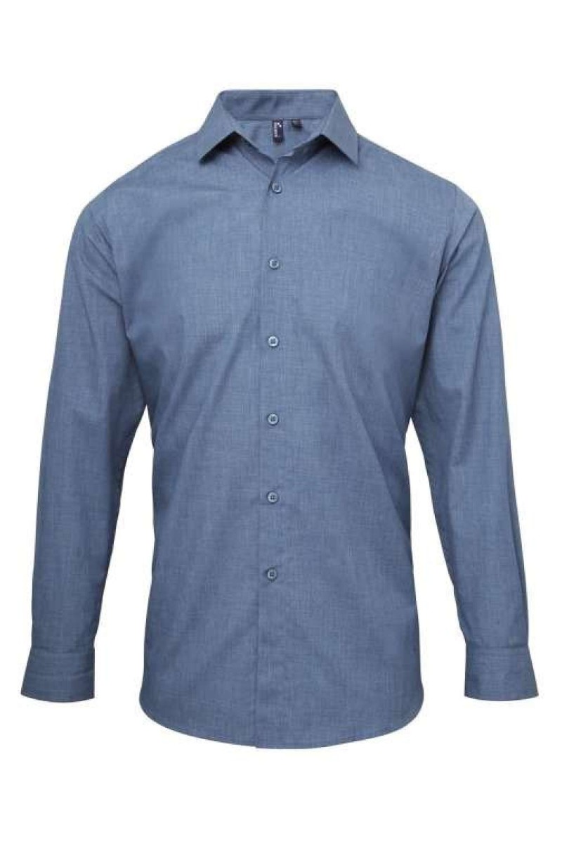 CĂMAȘĂ BĂRBĂTEASCĂ DE BAR CU MÂNECI DIN POPLIN, CROITĂ