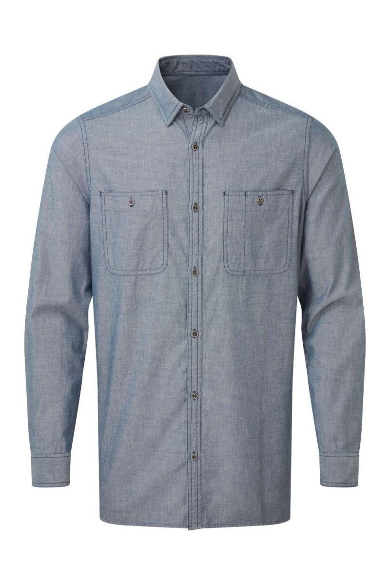 MEN'S ORGANIC CHAMBRAY FAIRTRADE SHIRT