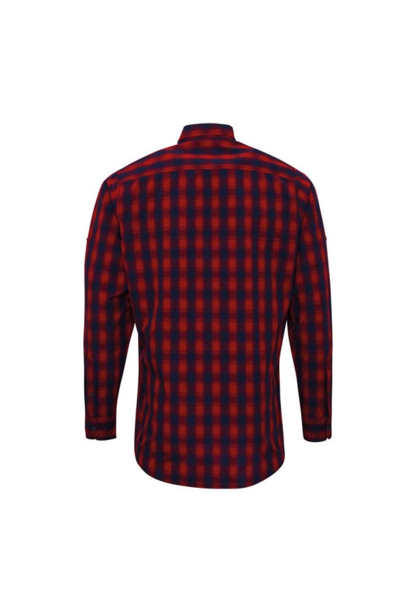 'MULLIGAN' CHECK - MEN'S LONG SLEEVE COTTON SHIRT