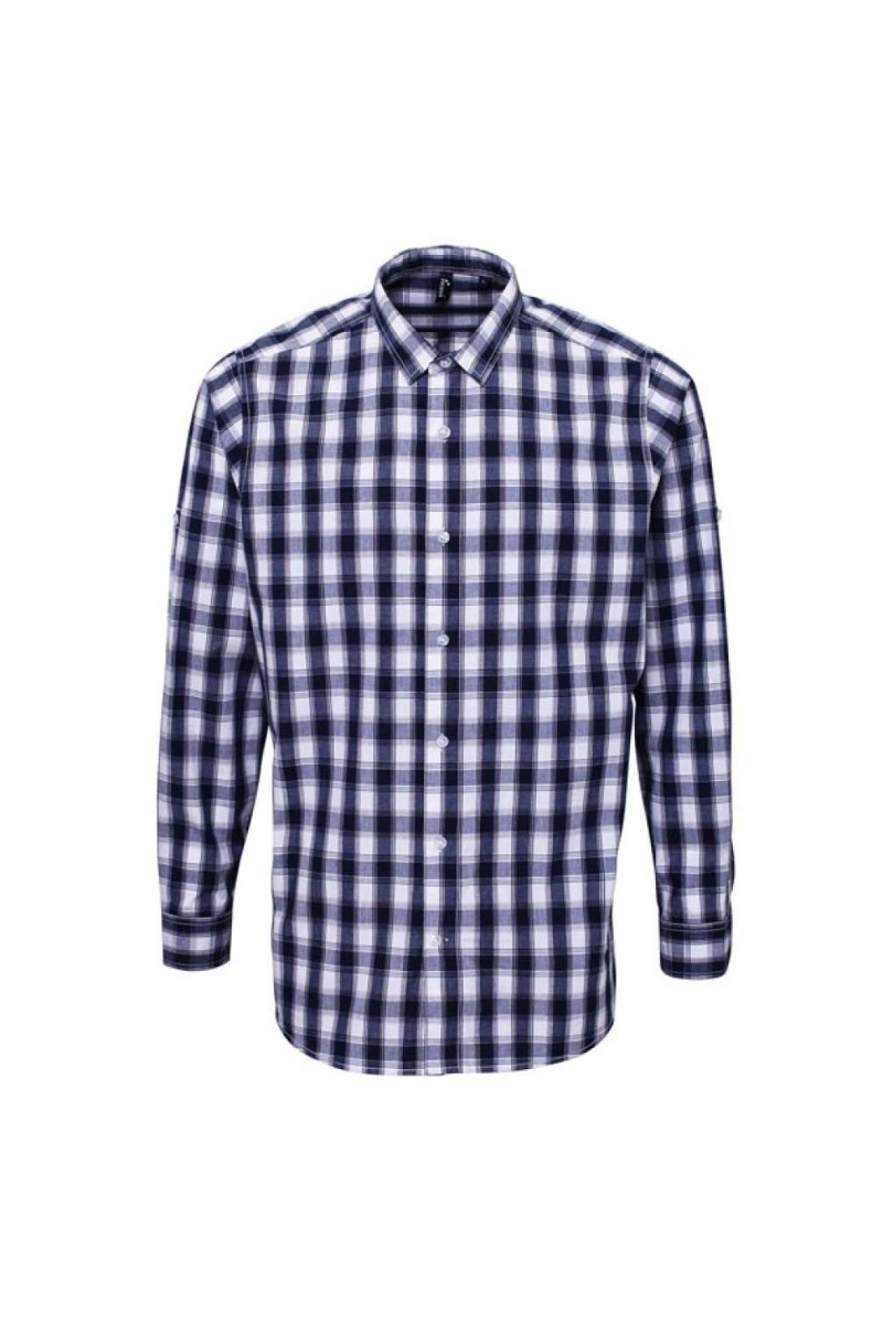 'MULLIGAN' CHECK - MEN'S LONG SLEEVE COTTON SHIRT