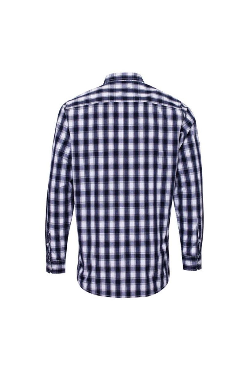'MULLIGAN' CHECK - MEN'S LONG SLEEVE COTTON SHIRT