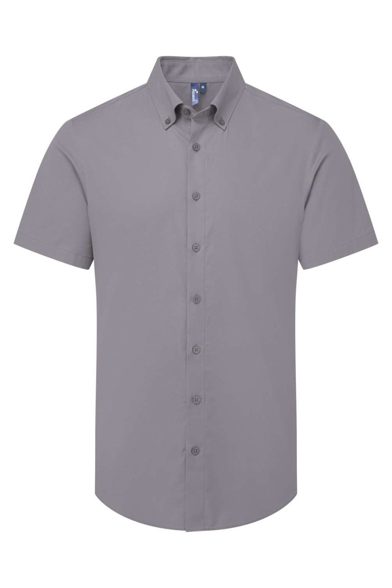 CĂMAȘĂ CU MÂNECĂ SCURTĂ "SUPREME" OXFORD PENTRU BĂRBAȚI