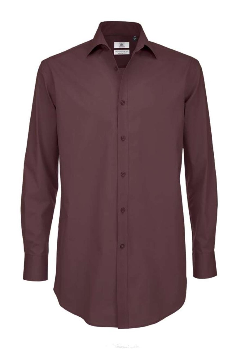 B&C BLACK TIE LSL /MEN