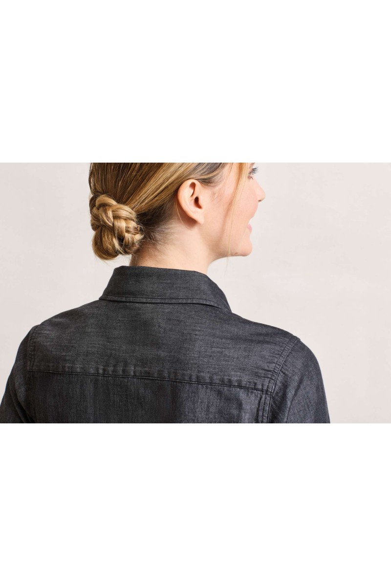 CĂMAȘĂ DE BLUGI CU CUSĂTURI DIN DENIM PENTRU FEMEI