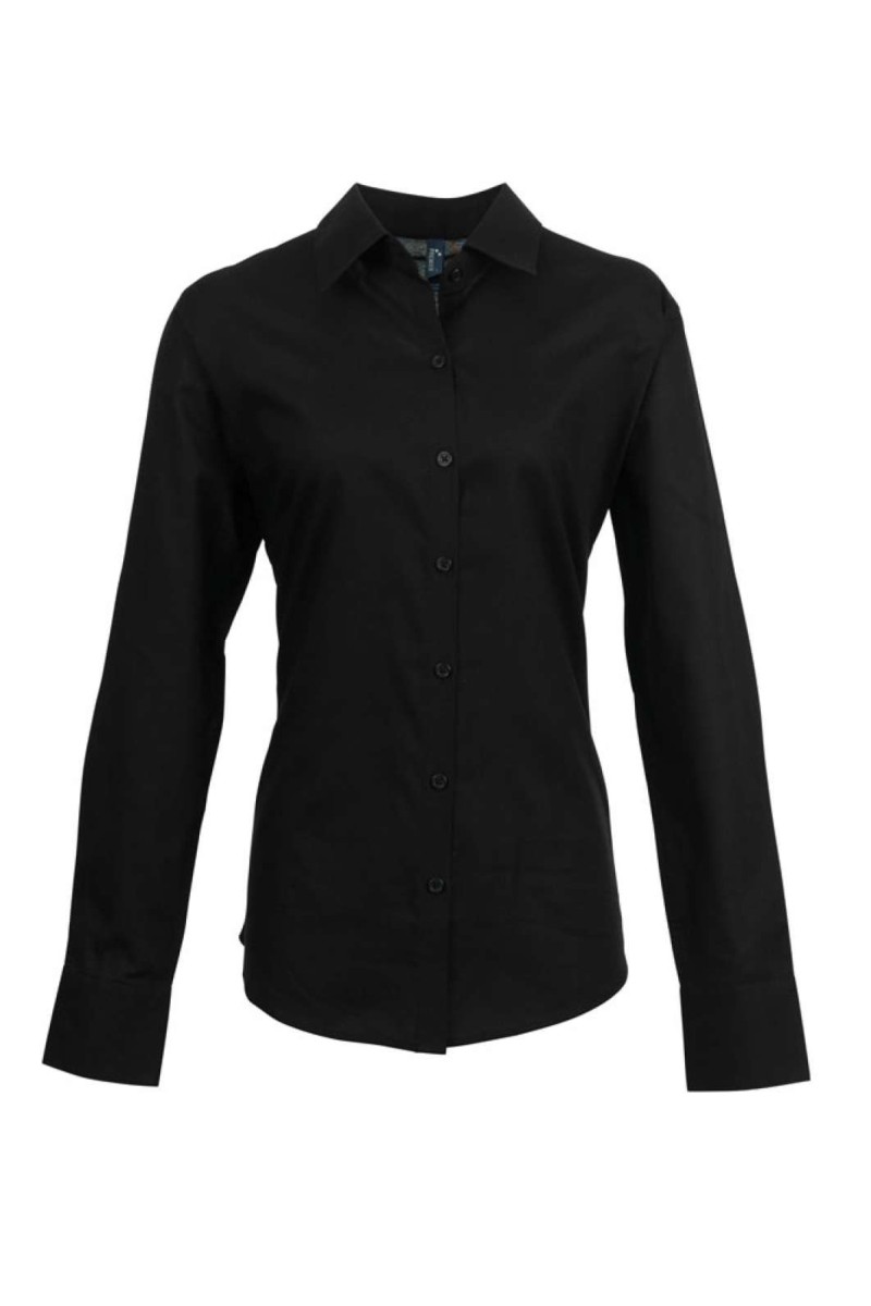 WOMEN'S LONG SLEEVE SIGNATURE OXFORD BLOUSE