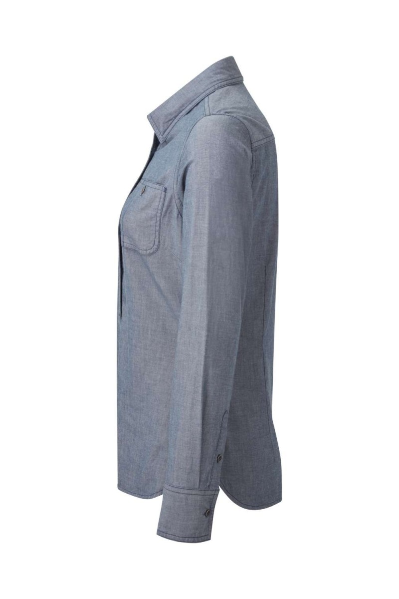 WOMEN'S ORGANIC CHAMBRAY FAIRTRADE SHIRT