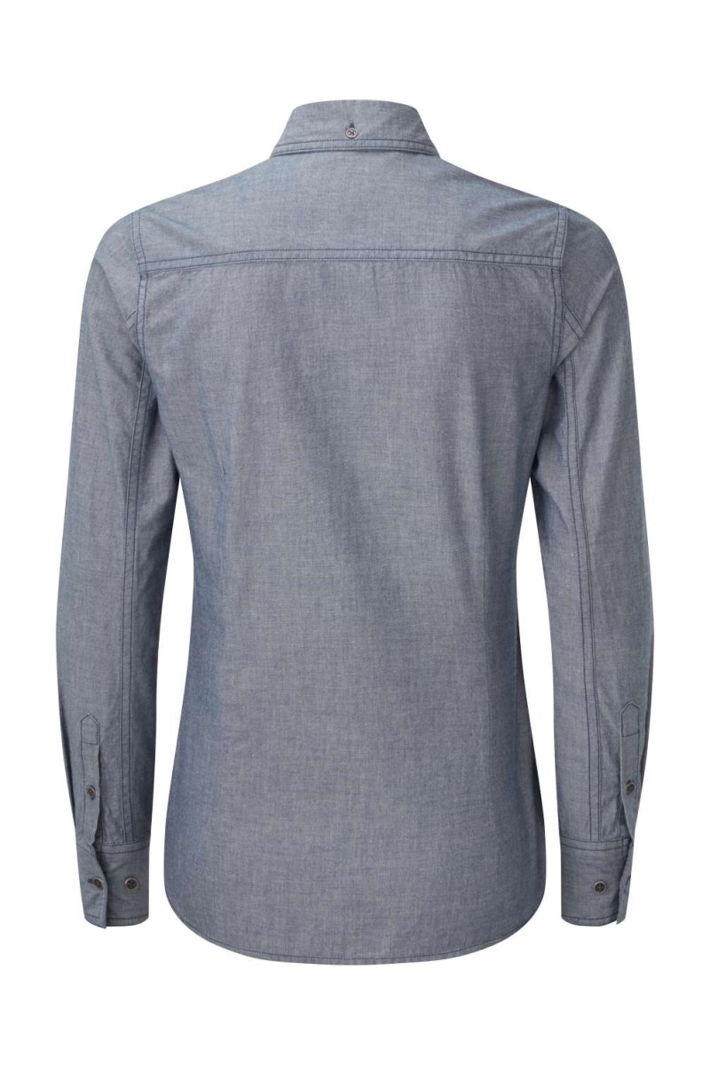 WOMEN'S ORGANIC CHAMBRAY FAIRTRADE SHIRT