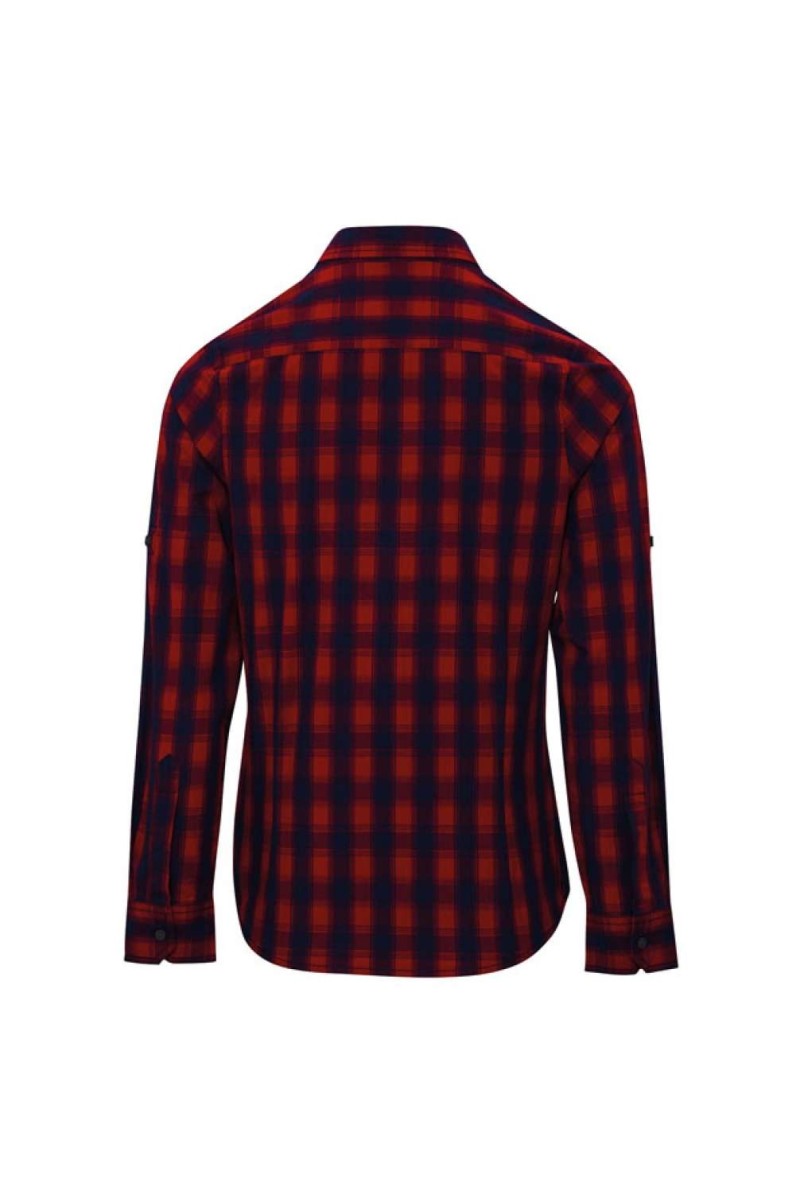 'MULLIGAN' CHECK - WOMEN'S LONG SLEEVE COTTON SHIRT