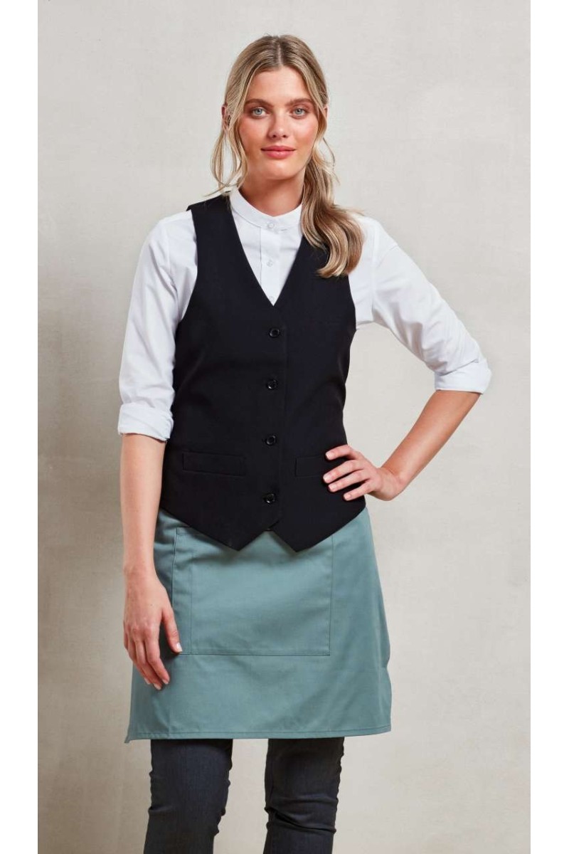 WOMEN'S LINED POLYESTER WAISTCOAT