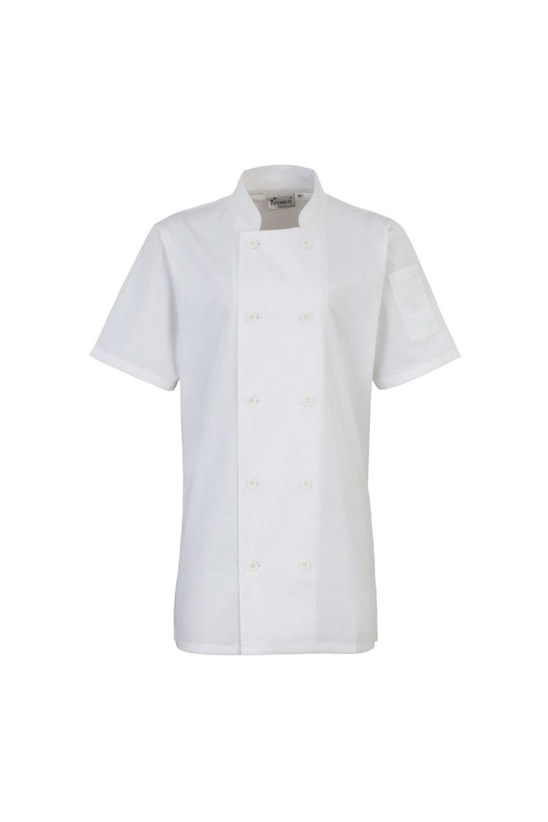 WOMEN'S SHORT SLEEVE CHEF'S JACKET