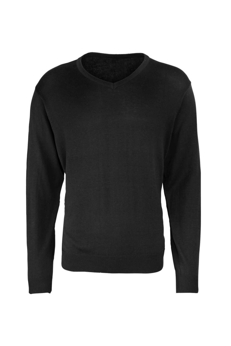 MEN'S KNITTED V-NECK SWEATER