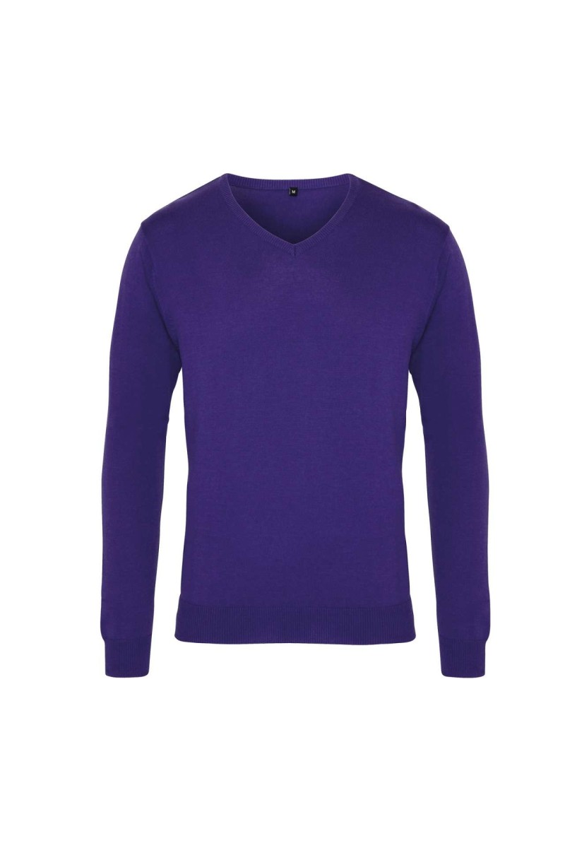 MEN'S KNITTED V-NECK SWEATER