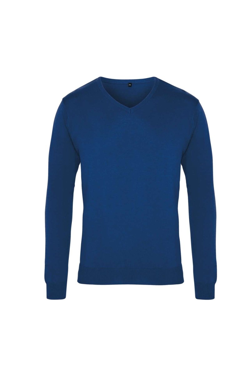 MEN'S KNITTED V-NECK SWEATER