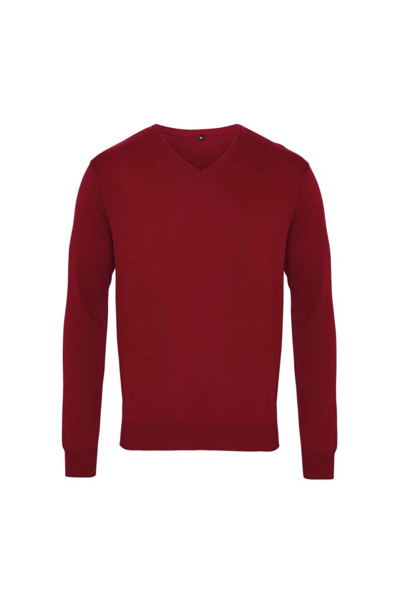 MEN'S KNITTED V-NECK SWEATER