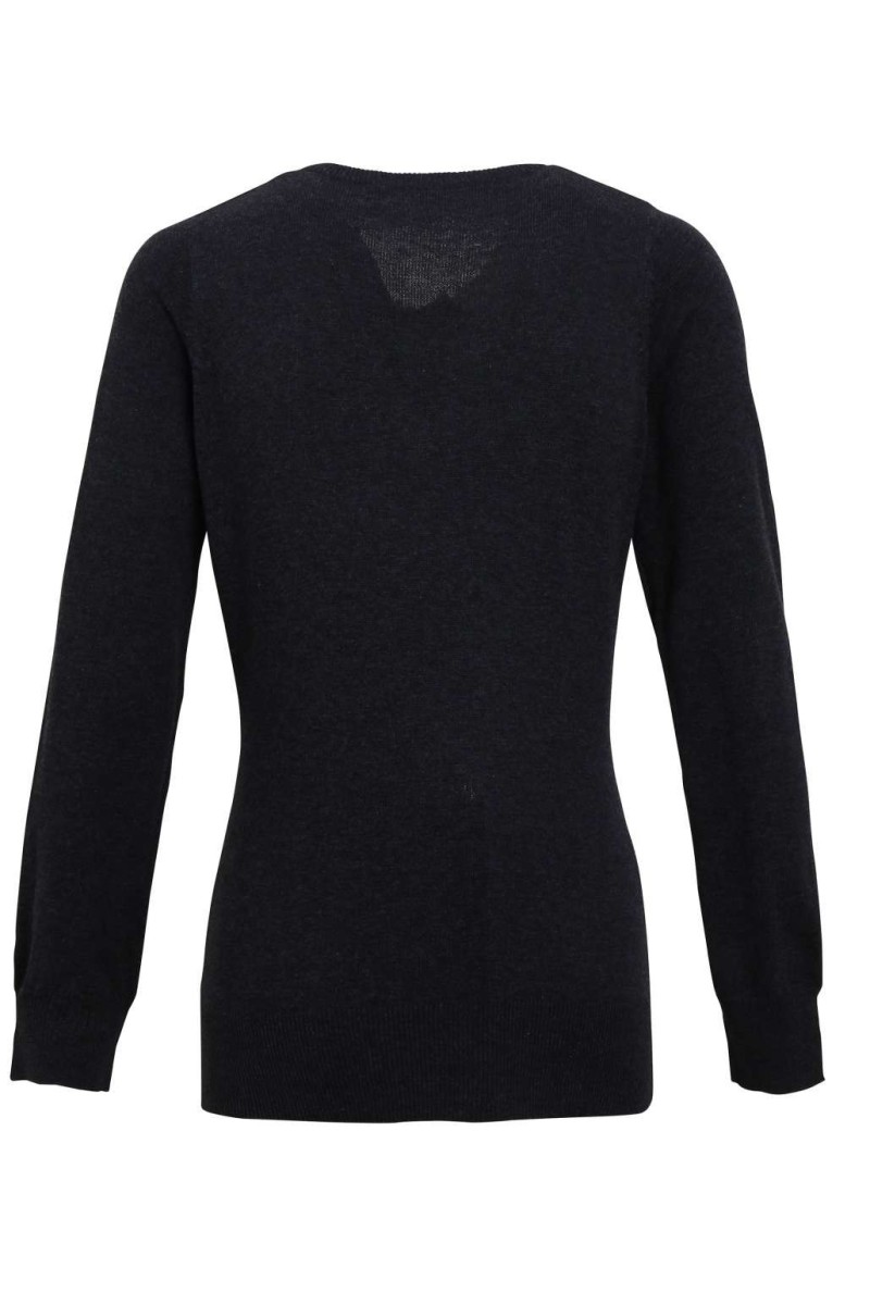 WOMEN'S KNITTED V-NECK SWEATER