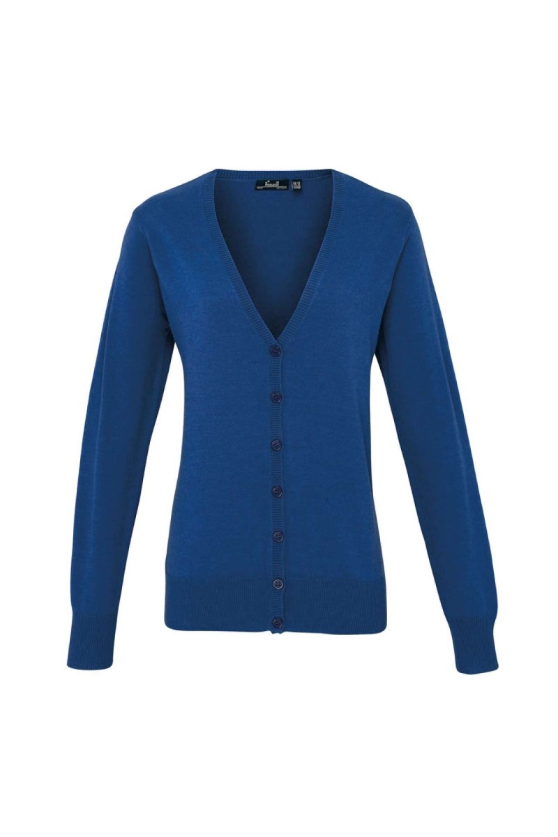 WOMEN'S BUTTON-THROUGH KNITTED CARDIGAN