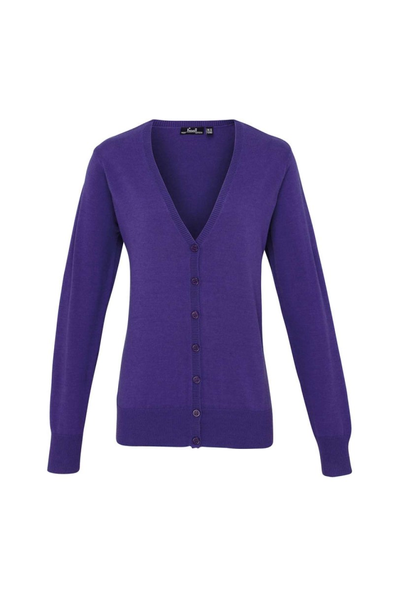 WOMEN'S BUTTON-THROUGH KNITTED CARDIGAN