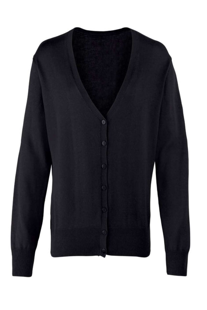 WOMEN'S BUTTON-THROUGH KNITTED CARDIGAN