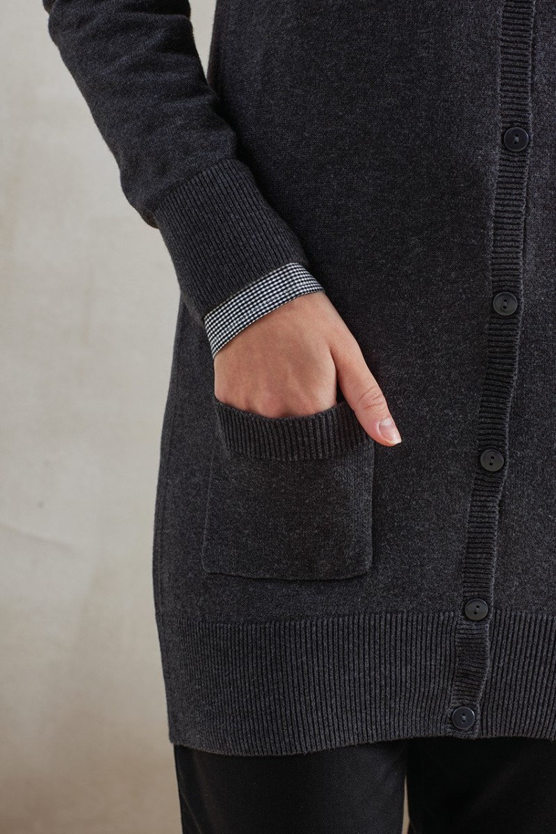 CARDIGAN TRICOTAT DE LUNGIME LUNGĂ PENTRU FEMEI