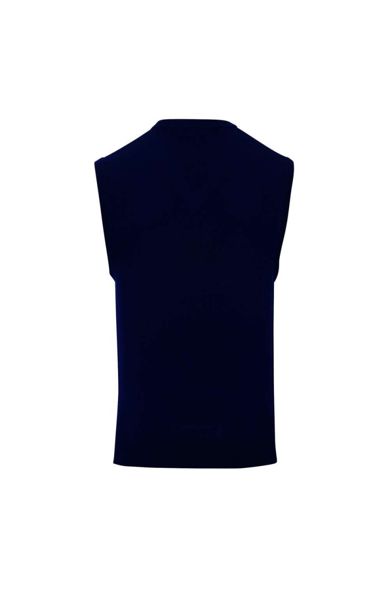MEN'S V-NECK SLEEVELESS SWEATER