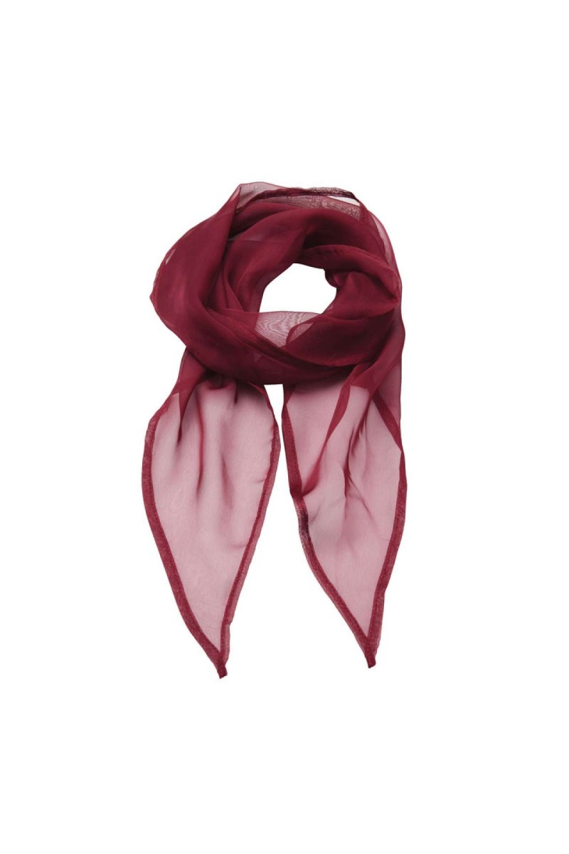 'COLOURS COLLECTION' PLAIN CHIFFON SCARF