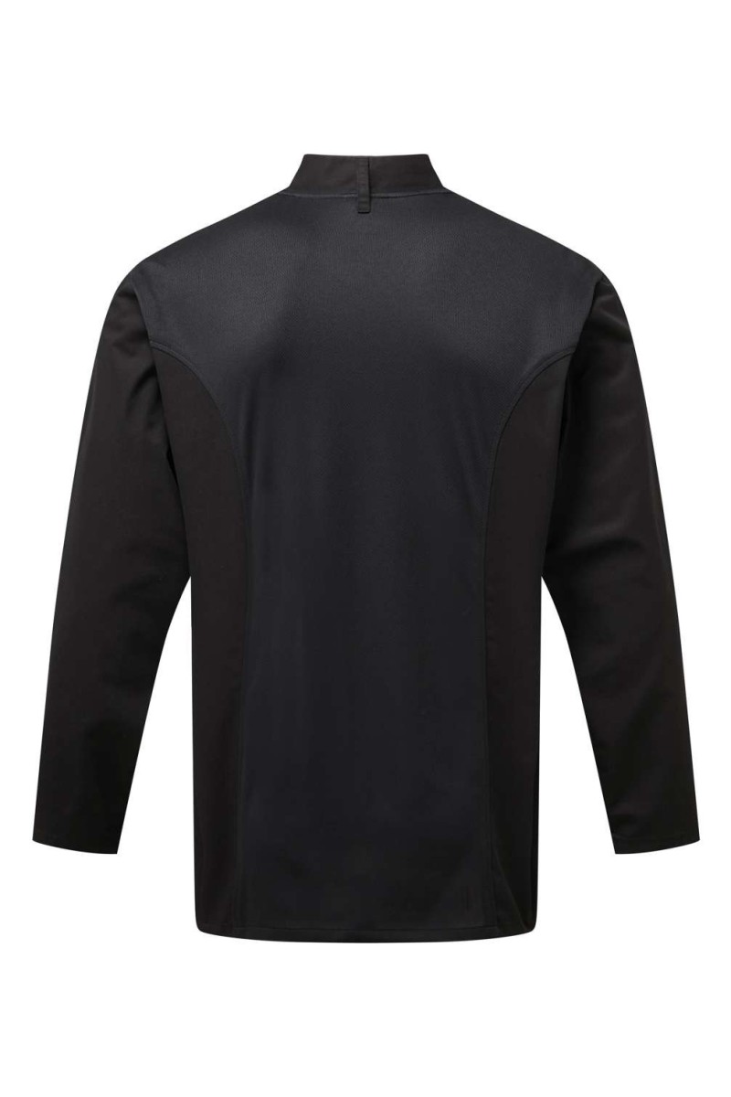 CHEF'S LONG SLEEVE COOLCHECKER® JACKET WITH MESH BACK PANEL
