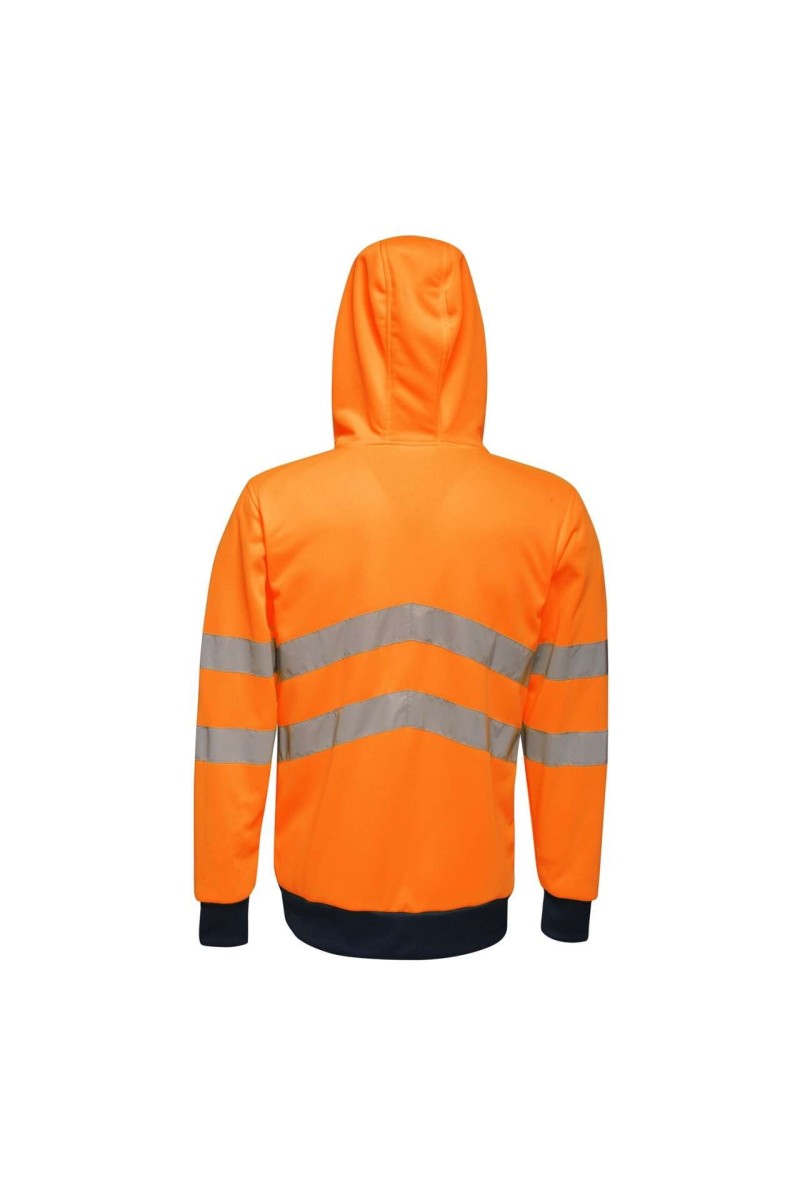 HI VIS PRO FULL ZIP STRETCH HOODIE JACKET