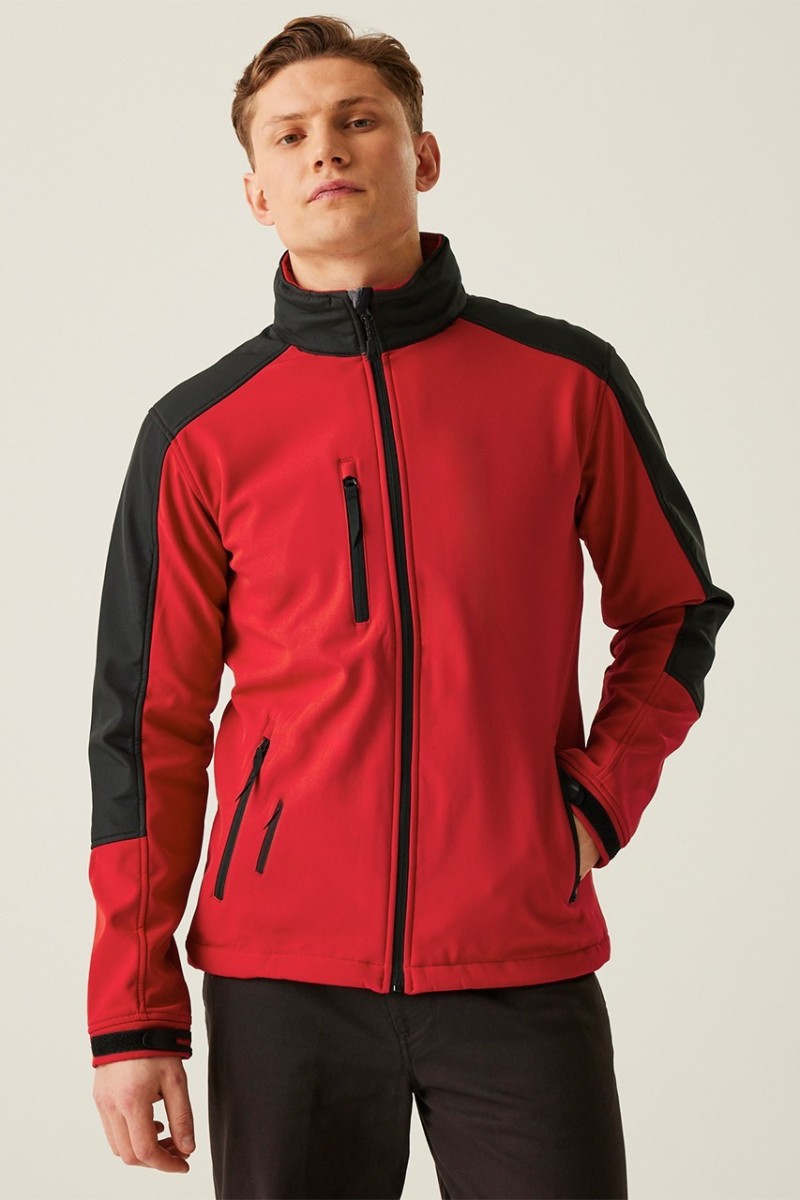 HIDROFORCE - SOFTSHELL CU GLUGĂ ȘI MEMBRANĂ ÎN 3 STRATURI
