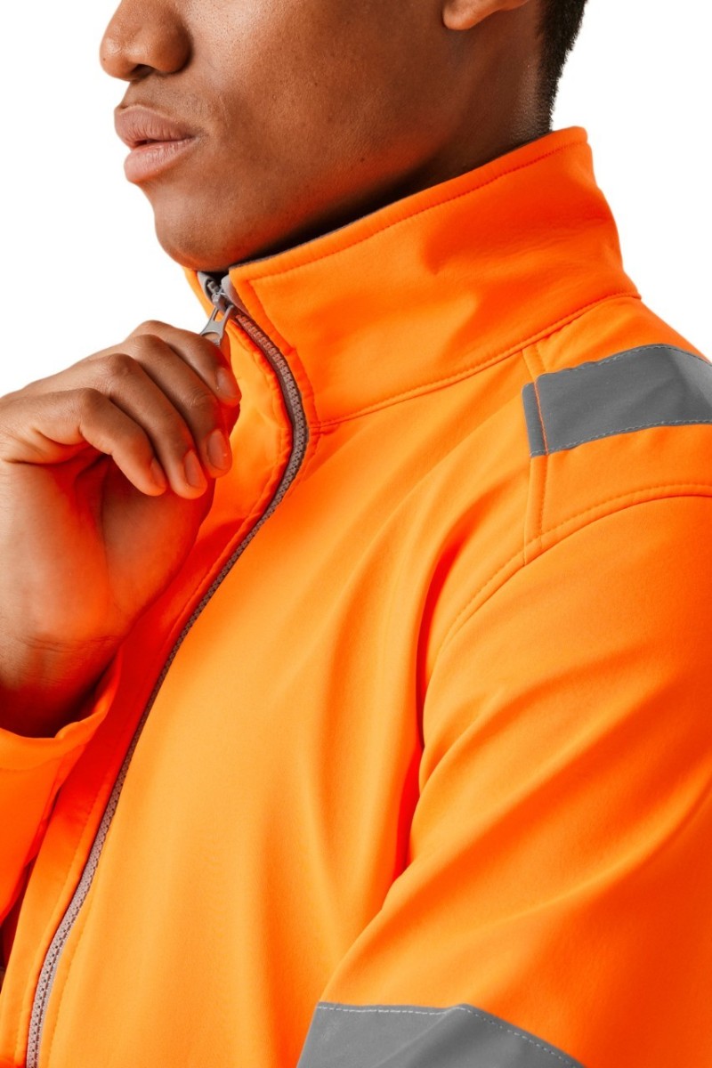JACHETĂ SOFTSHELL HI-VIS PRO CONTRACT ABLAZE 2 STRATURI (CLASA 3)