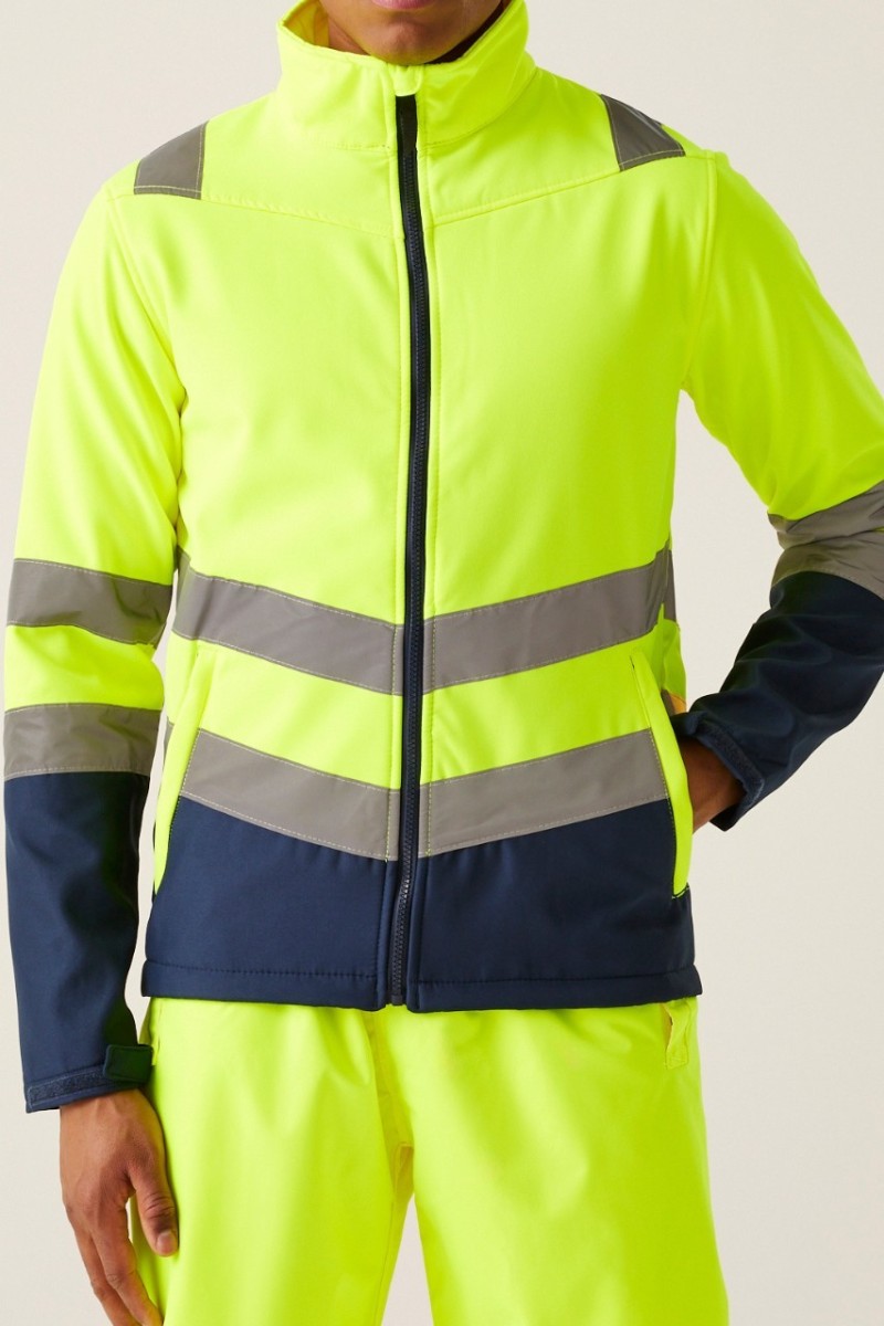 JACHETĂ SOFTSHELL PRO HI-VIS