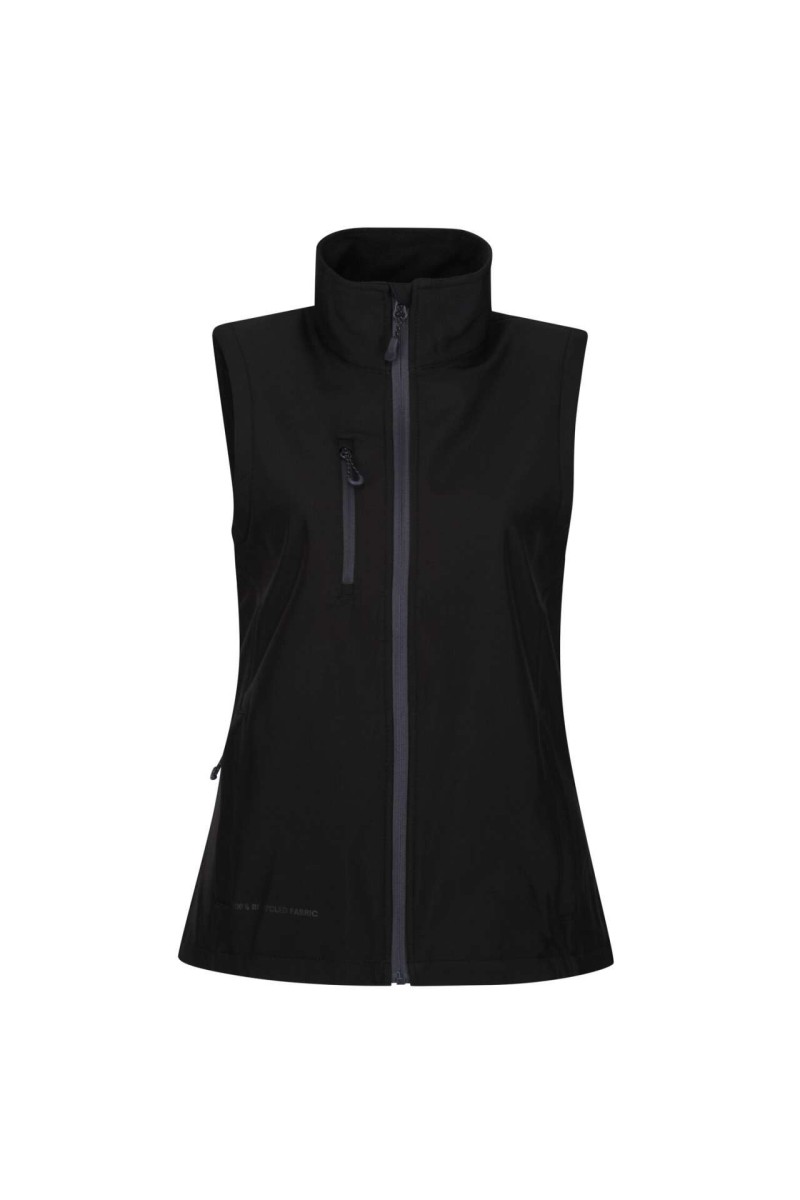 WOMEN'S HONESTLY MADE RECYCLED PRINTABLE SOFTSHELL BODYWARMER